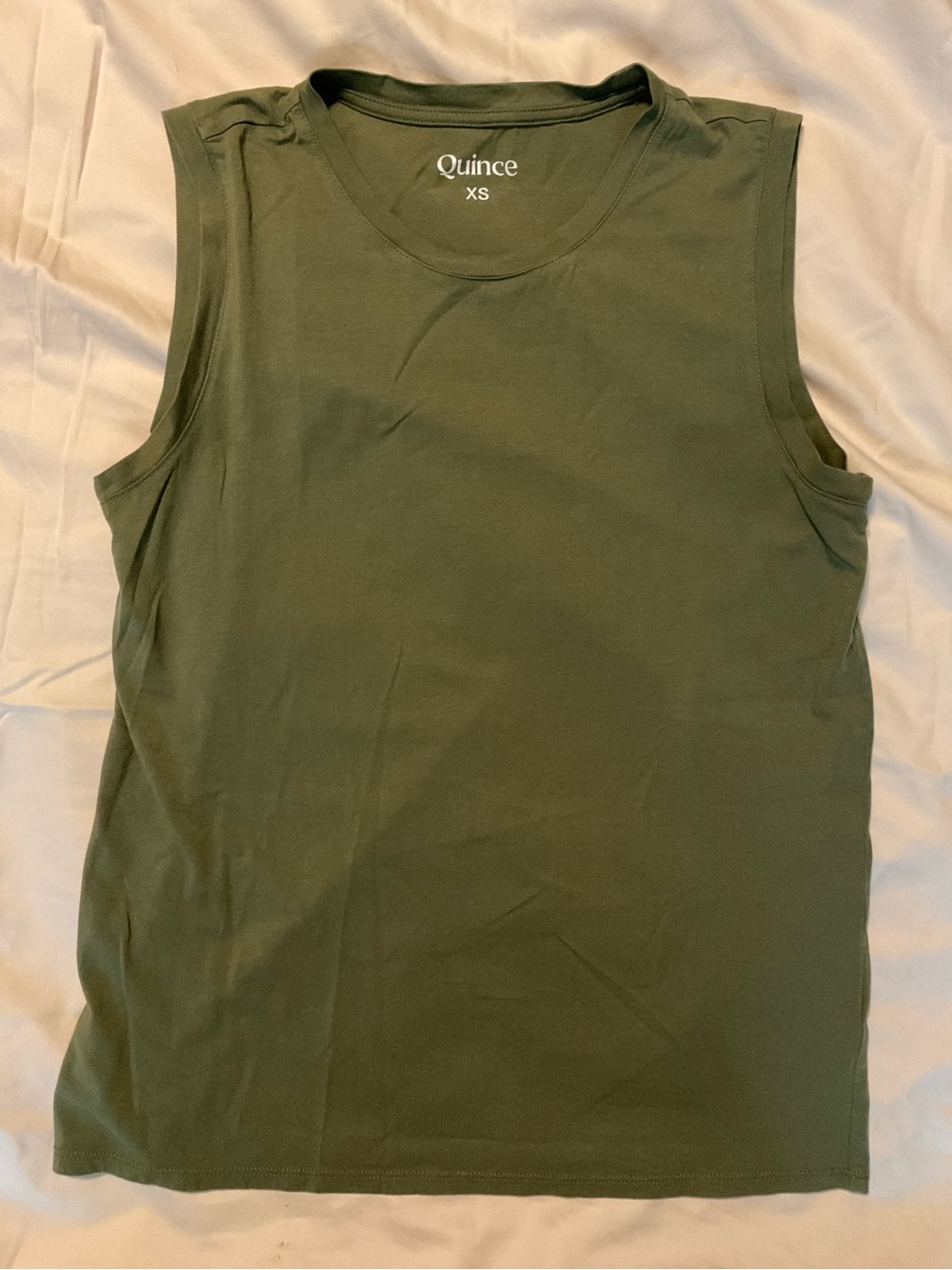 Quince Women's Cotton Modal Muscle Tank / Olive / XS